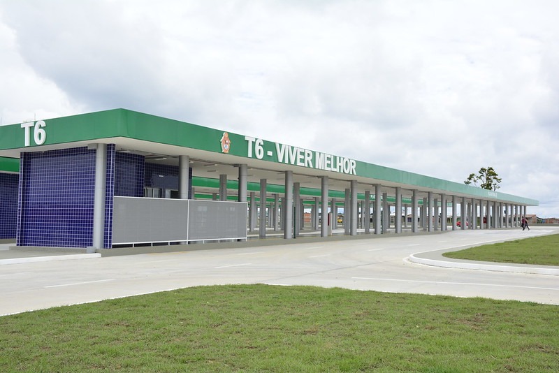 terminal de integração de ônibus na zona norte de Manaus