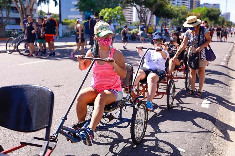 O triciclo é uma das atrações da faixa liberada (Foto: Divulgação)