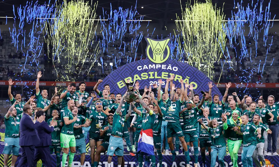 Palmeiras confirma título do Brasileirão 2023. Santos vai jogar a série B  pela primeira vez na história - ABC em OFF