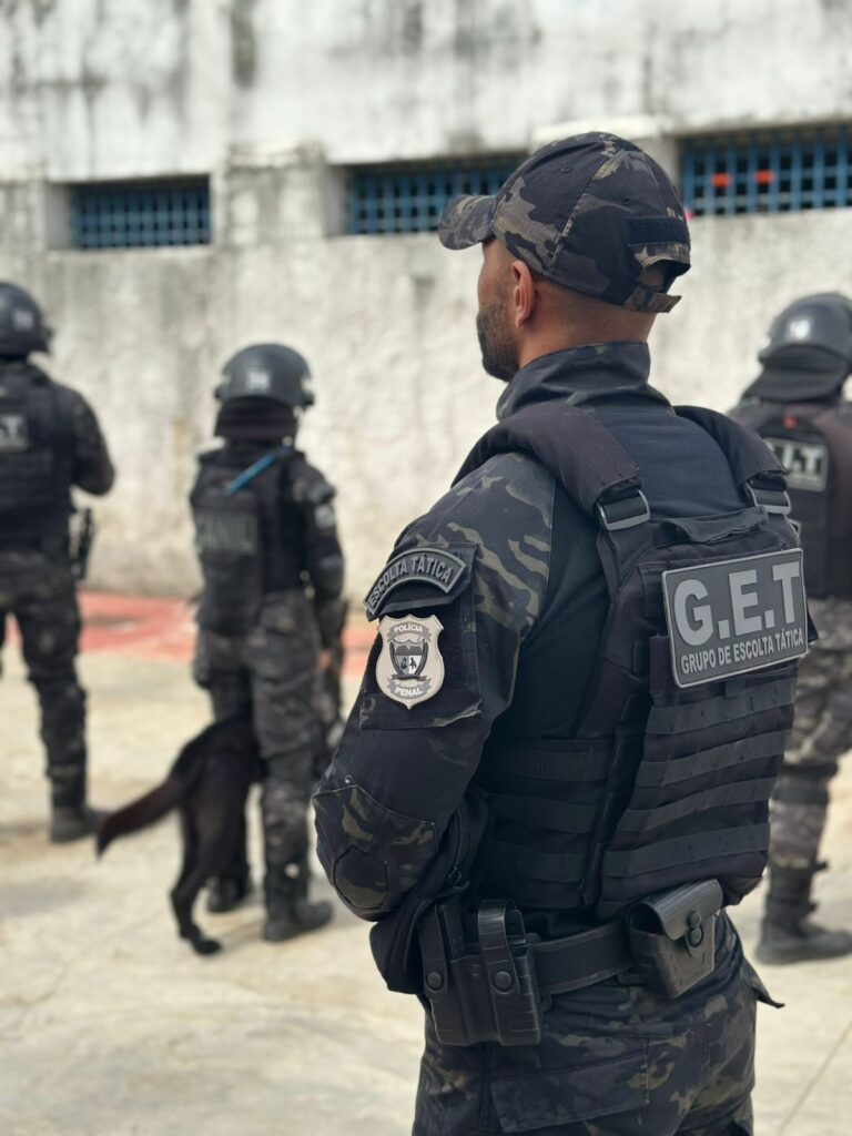 A ação foi realizada por grupos específicos de trabalho da Polícia Penal, sendo eles o GIT (Grupo de Intervenção Tática), GET (Grupo de Escolta Tática), Canil da Polícia Penal e Dicap (Divisão de Segurança e Captura).