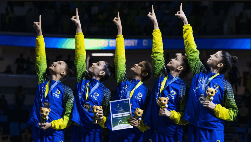Brasil no pódio do mundial de Ginástica Rítmica