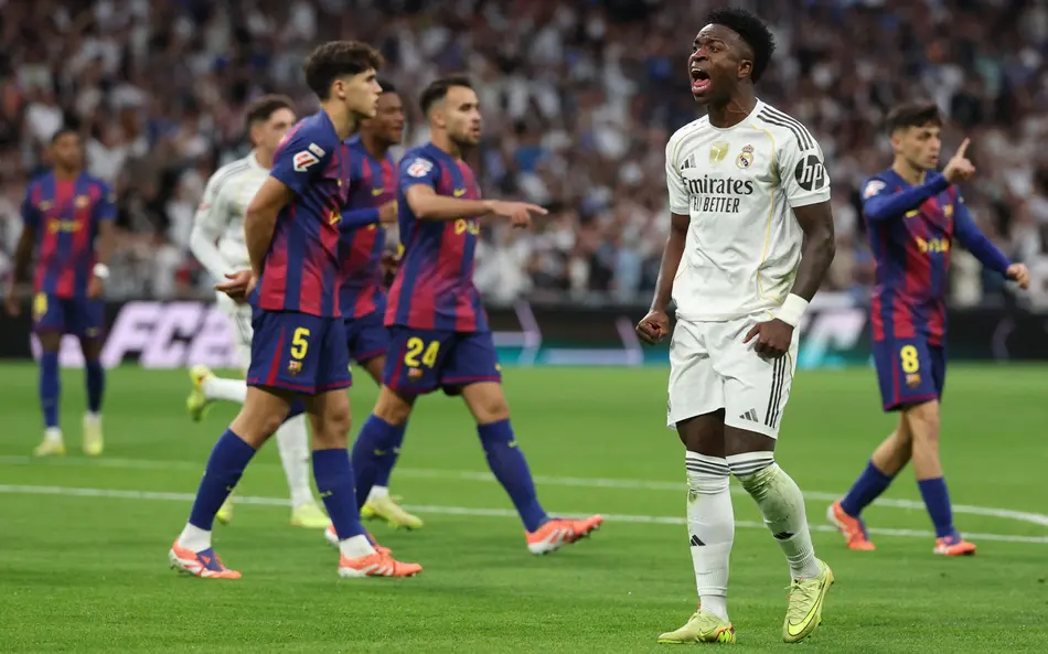 Com revolta de Vini Jr, Real Madrid vence o Barcelona e encerra jejum