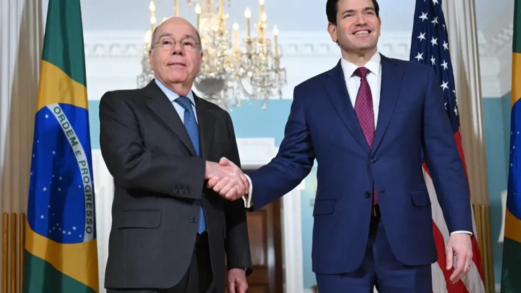 Mauro Vieira se reúne com Marco Rubio, em Washington, e diz que apresentou proposta aos EUA sobre tarifas
