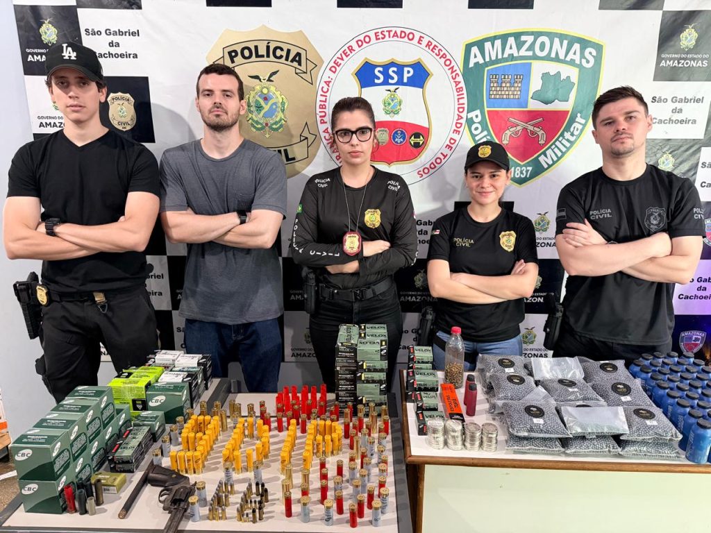 PC-AM prende homem por comércio ilegal de 614 munições, em São Gabriel da Cachoeira