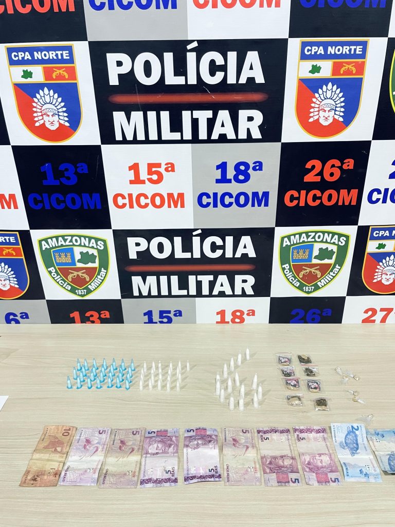 Polícia Militar do Amazonas prende homem que escondia drogas na roupa íntima