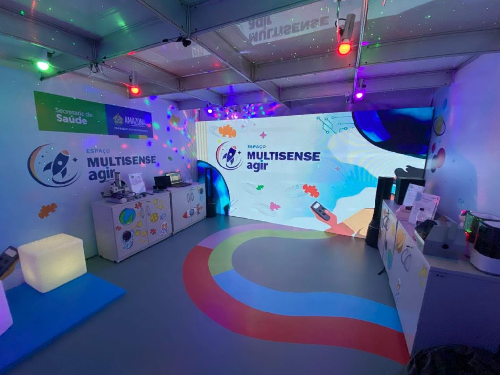 Modelo de inovação, sala Multisense dos Caics TEA foi destaque na Expo Saúde