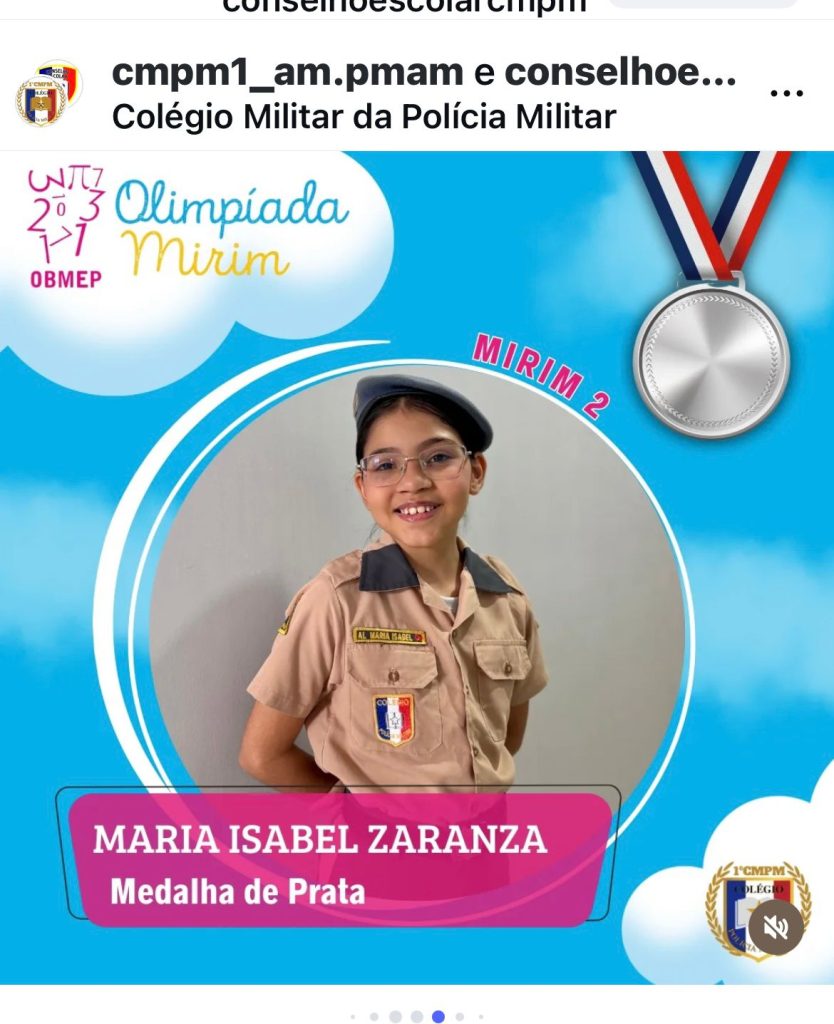 Talento que se destaca: Medalha de Prata na OBMEP Mirim 2025