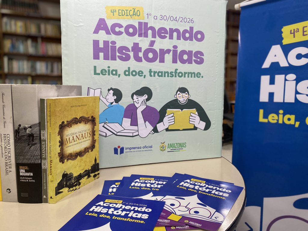 “Acolhendo Histórias”: Imprensa Oficial do Amazonas lança nova edição com arrecadação de livros em abril