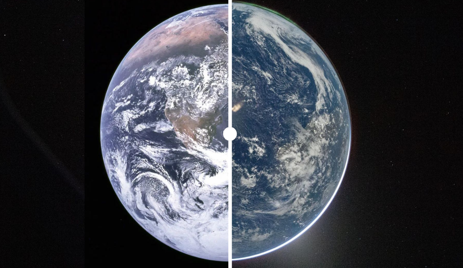 Foto da Terra 54 anos depois: compare as imagens da Nasa