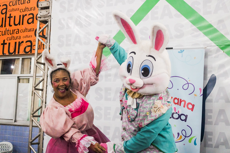 Caravana da Páscoa leva atividades culturais ao Centro de Convivência Magdalena Arce Daou
