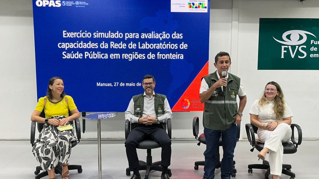 Simulado fortalece resposta laboratorial em áreas de fronteira da Amazônia