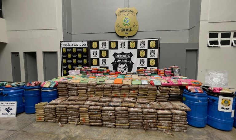 Segurança Presente: Denarc apreende aproximadamente 700 quilos de drogas no Amazonas avaliadas em 12,8 milhões