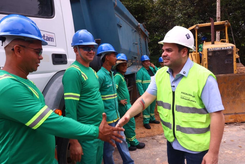 Em Rio Preto da Eva, governador Roberto Cidade dá início à última etapa das obras de modernização da AM-010
