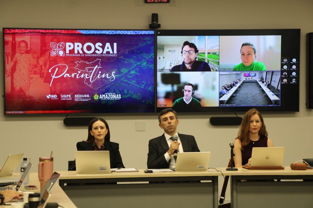 Em Brasília, Governo do Amazonas apresenta ao BID os avanços do Prosai Parintins
