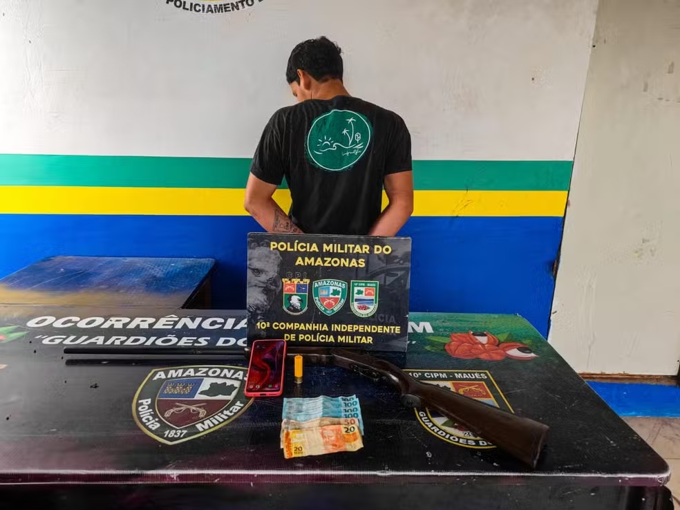 Foragido de fuga em massa é recapturado com arma e dinheiro em Maués