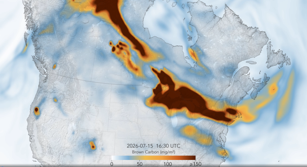 América do Norte está coberta por fumaça há uma semana; veja vídeo