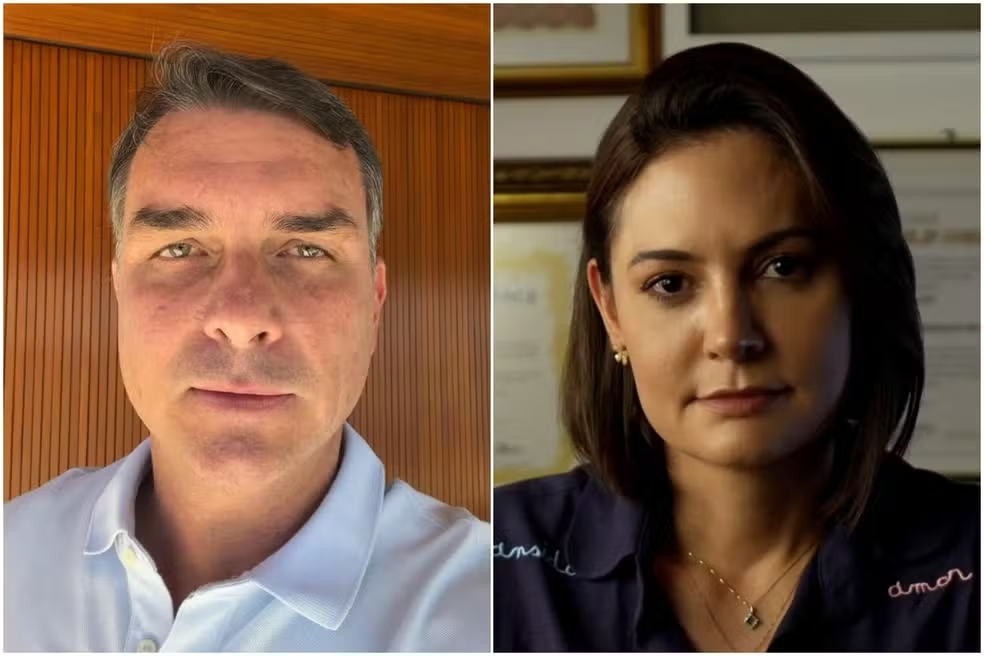 Flávio Bolsonaro pede desculpas a Michelle e faz convite para “caminharem juntos”