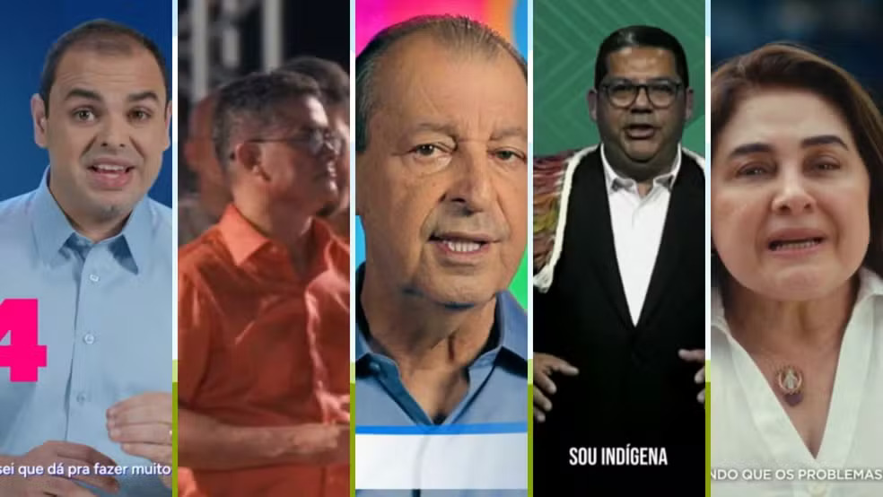 Primeiro dia de propaganda eleitoral na TV reúne promessas, mudanças e histórias dos candidatos ao Governo do Amazonas
