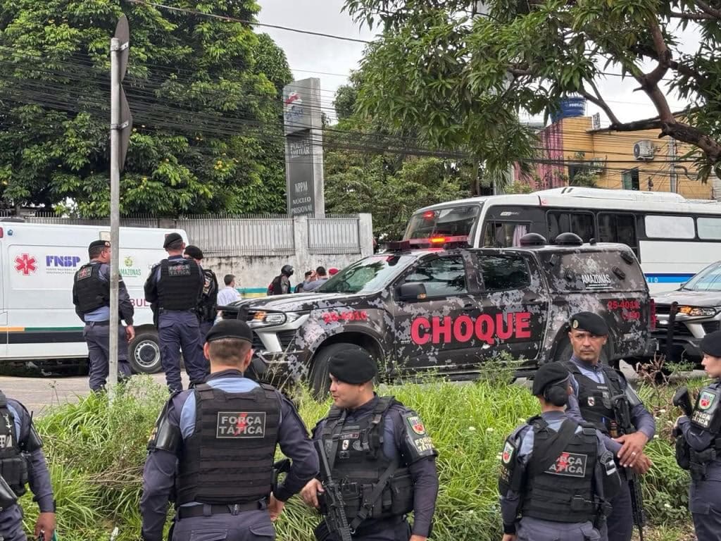 Motim de policiais militares presos termina após intervenção da tropa de choque em Manaus