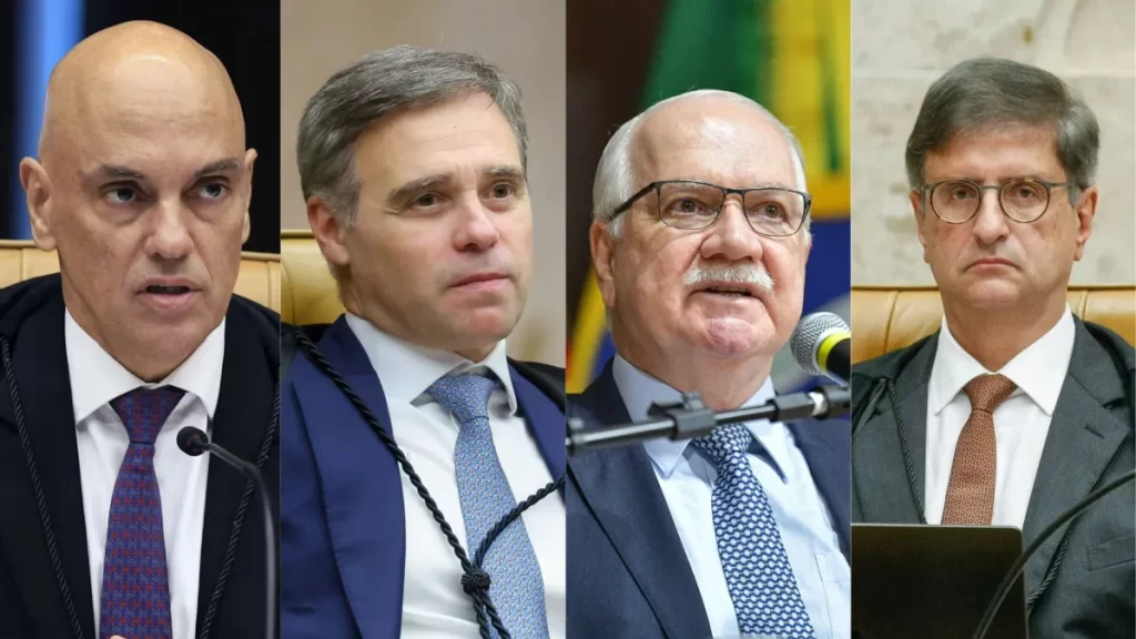 A crise do STF: o que dizem Alexandre de Moraes, André Mendonça, Edson Fachin e Paulo Gonet