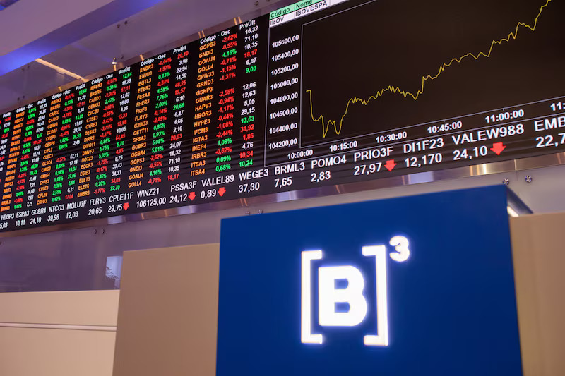 Ibovespa renova máxima histórica e dólar fecha em R$ 5 após 1º turno
