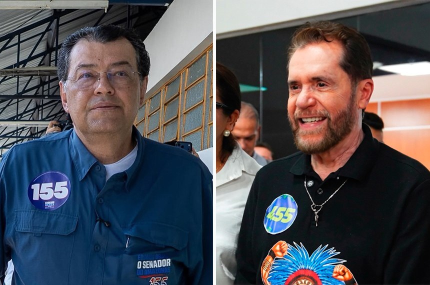 Eduardo Braga (MDB) e Plínio Valério (PSDB) são reeleitos senadores pelo Amazonas